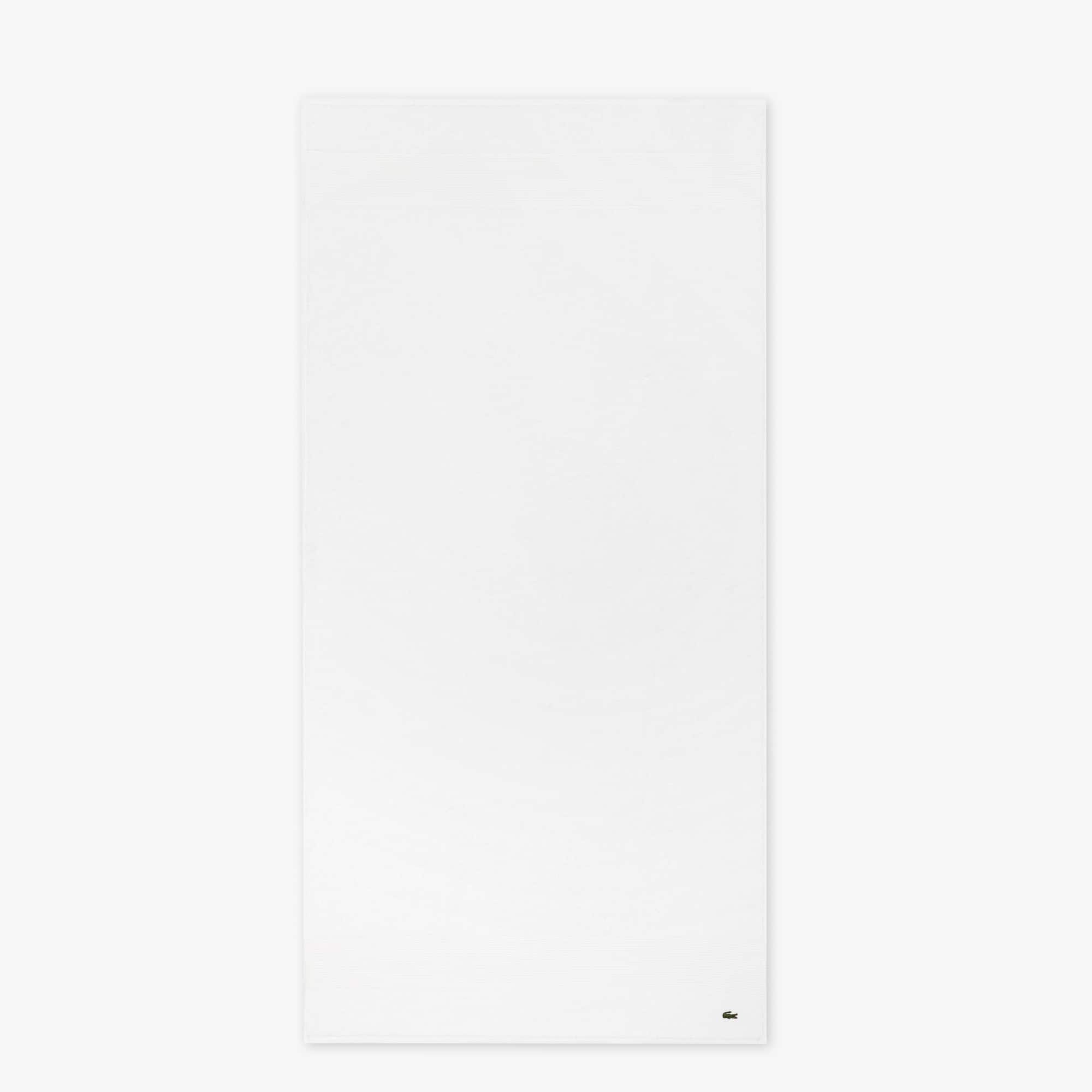 Thumbnail - Lacoste L Lecroco Badetuch - WHITE Size 50 x 100 cm