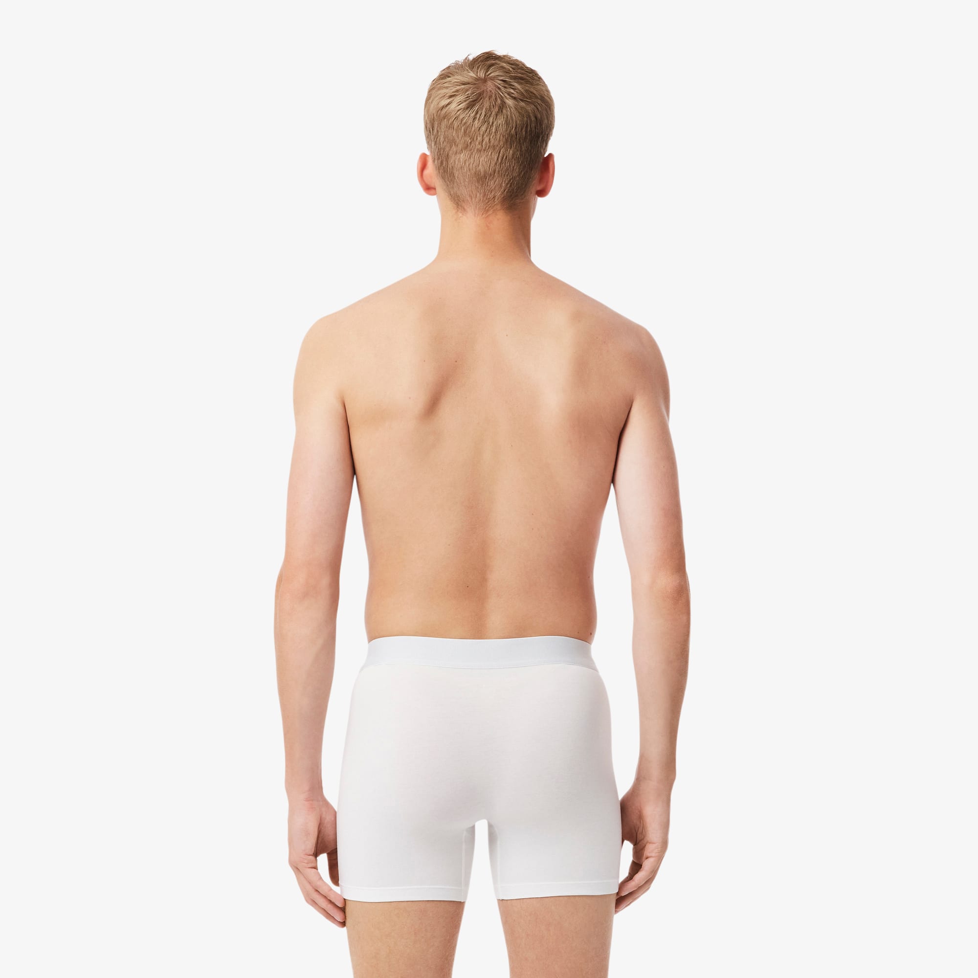 Thumbnail - Lacoste 3er-Pack Boxershorts aus Stretch-Jersey - Blanc / Vert / Noir Size 6 - XL