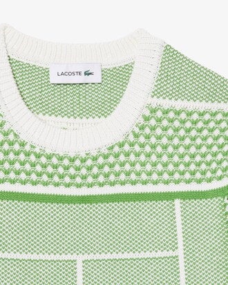 Tennis-Strickkleid aus Jacquard