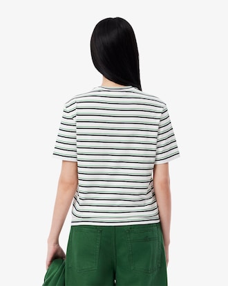 T-Shirt aus gestreifter Baumwolle