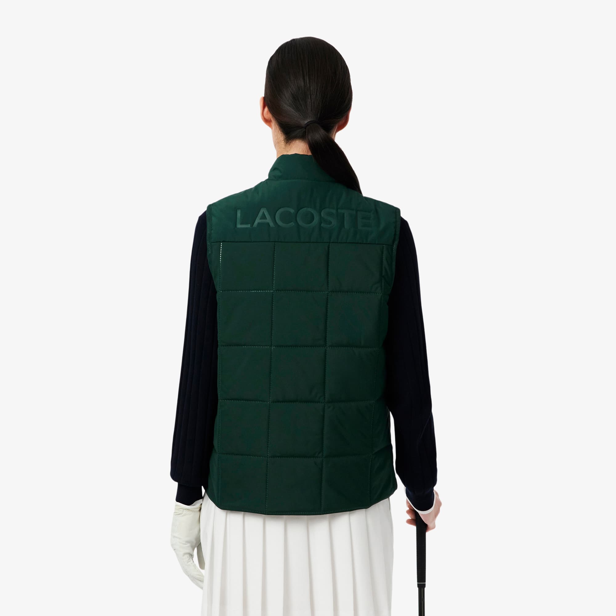 Thumbnail - Lacoste Wasserabweisende Golfweste mit UV-Schutz - Sinople Grün Size 46