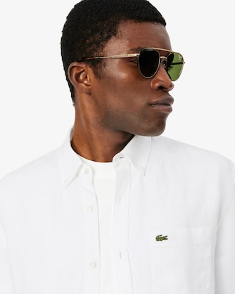 Regular Fit-Leinenhemd