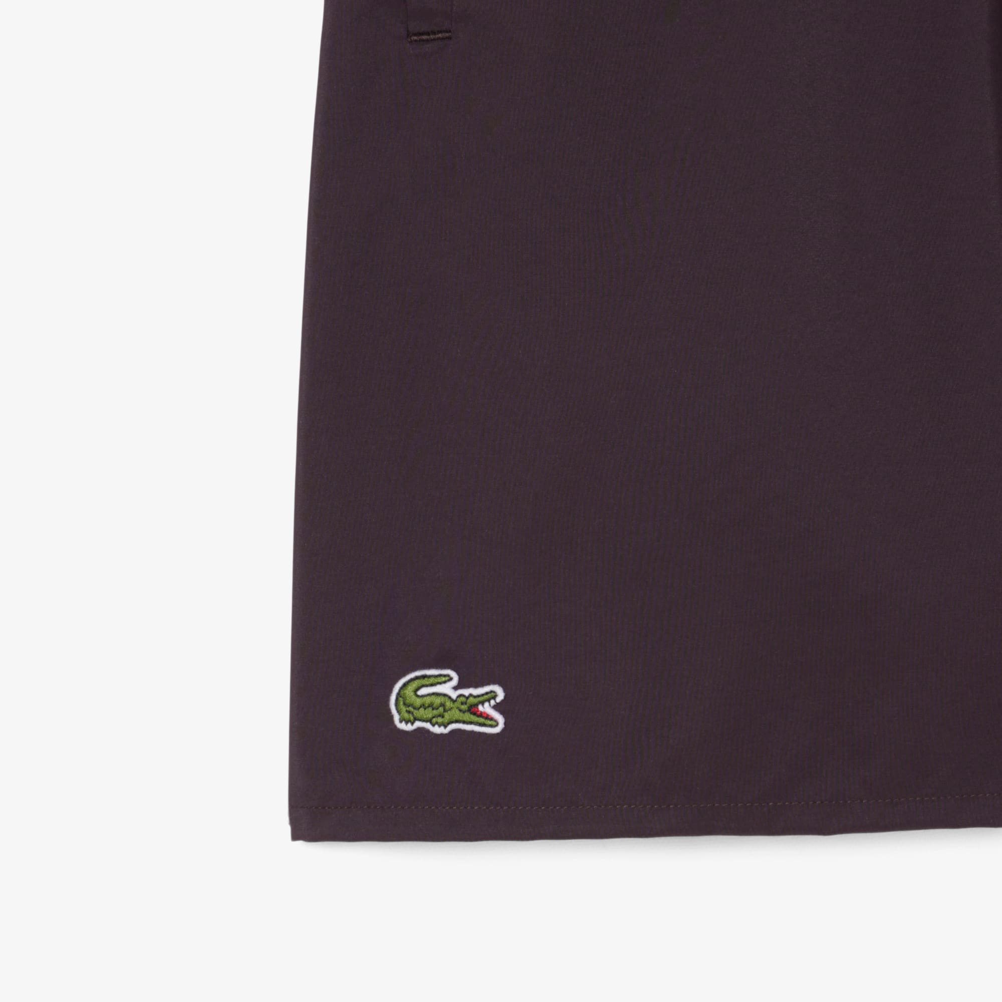 Thumbnail - Lacoste Halblange, einfarbige Badehose - Marron / Vert Size 6 - XL