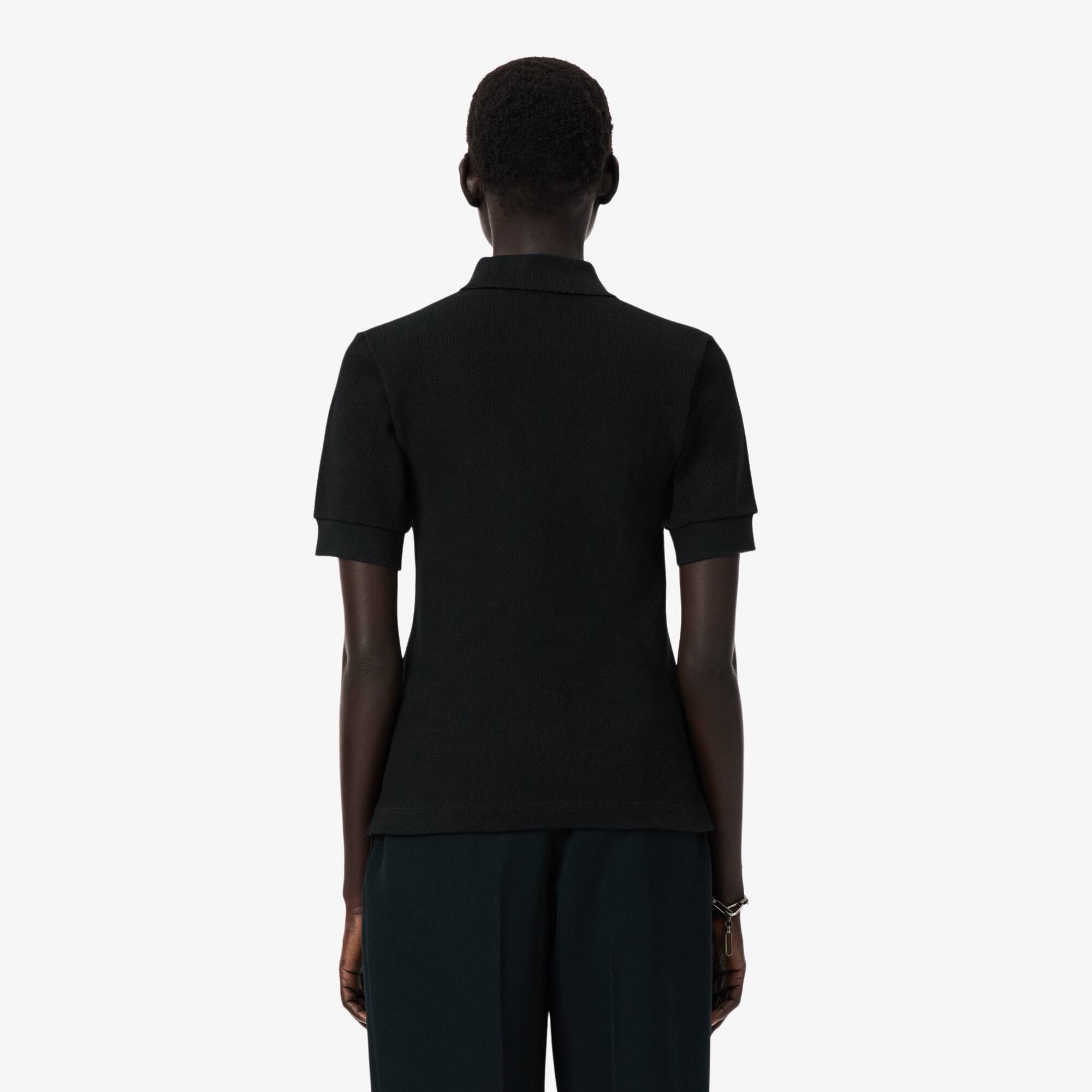 Thumbnail - Lacoste Slim Fit-Polohemd Runway aus schwerem Piqué - Vert Fonce Size 40