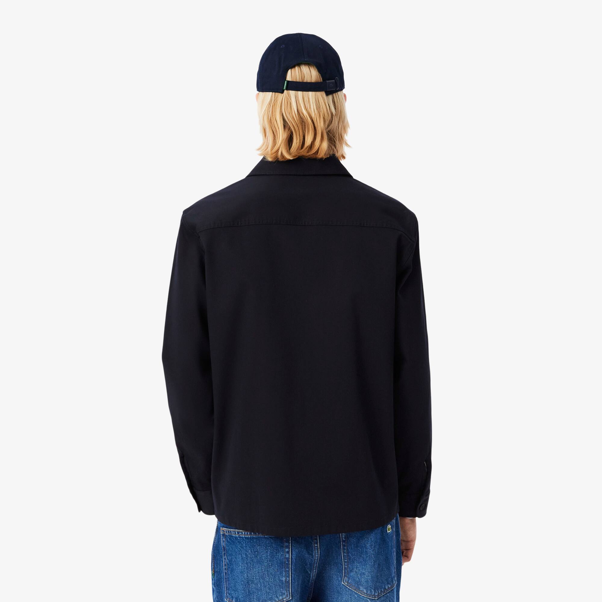 Thumbnail - Lacoste Overshirt-Jacke aus Cord - Navy Blau Size 44