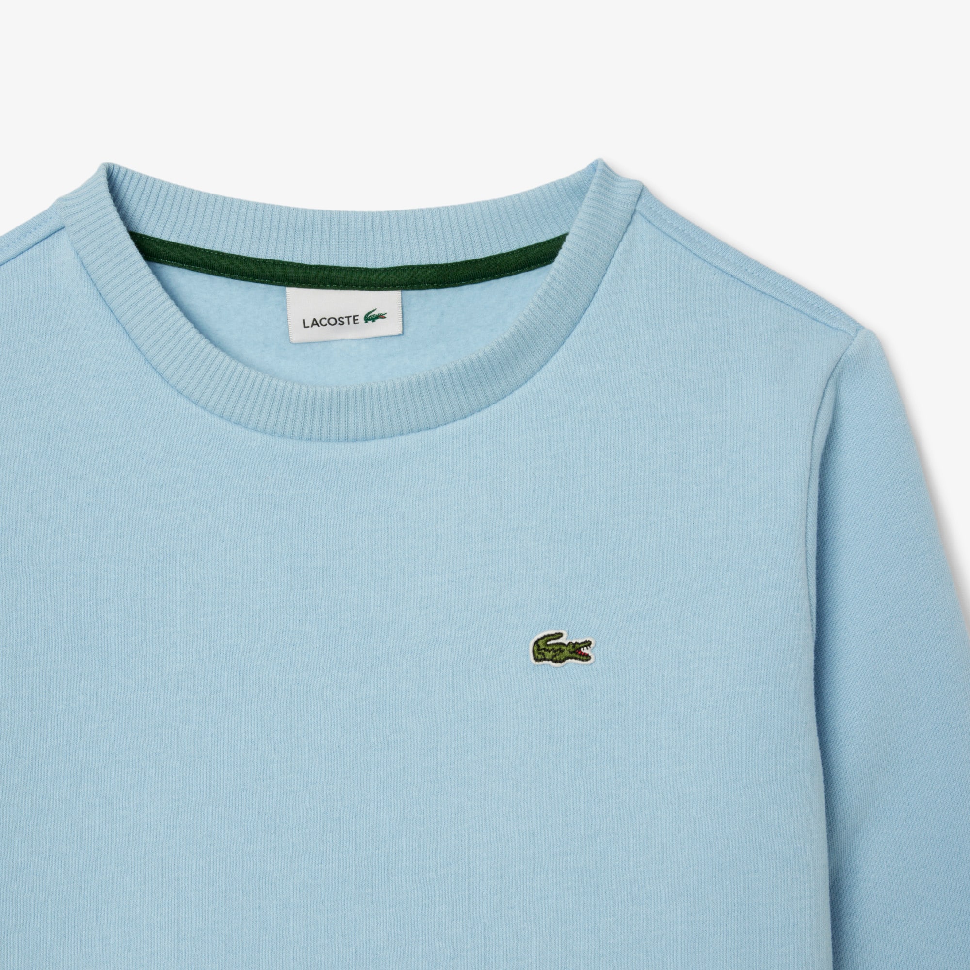 Thumbnail - Lacoste Unisex-Sweatshirt aus Fleece mit Rundhalsausschnitt - Pastellblau Size 12 - 16A