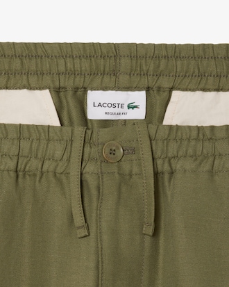 Regular Fit-Shorts aus Leinen