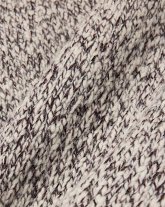 Strickpullover aus mercerisierter Wolle mit hohem Kragen