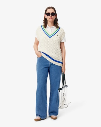Denim-Jeans mit weitem Schnitt