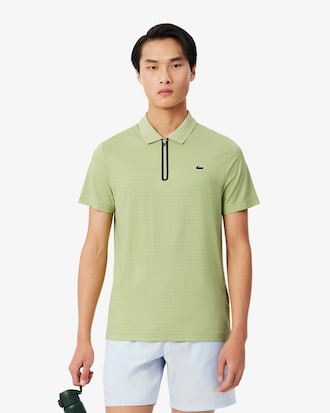 Tennis-Polohemd aus Stretch-Jacquard mit Ultra-Dry-Technologie