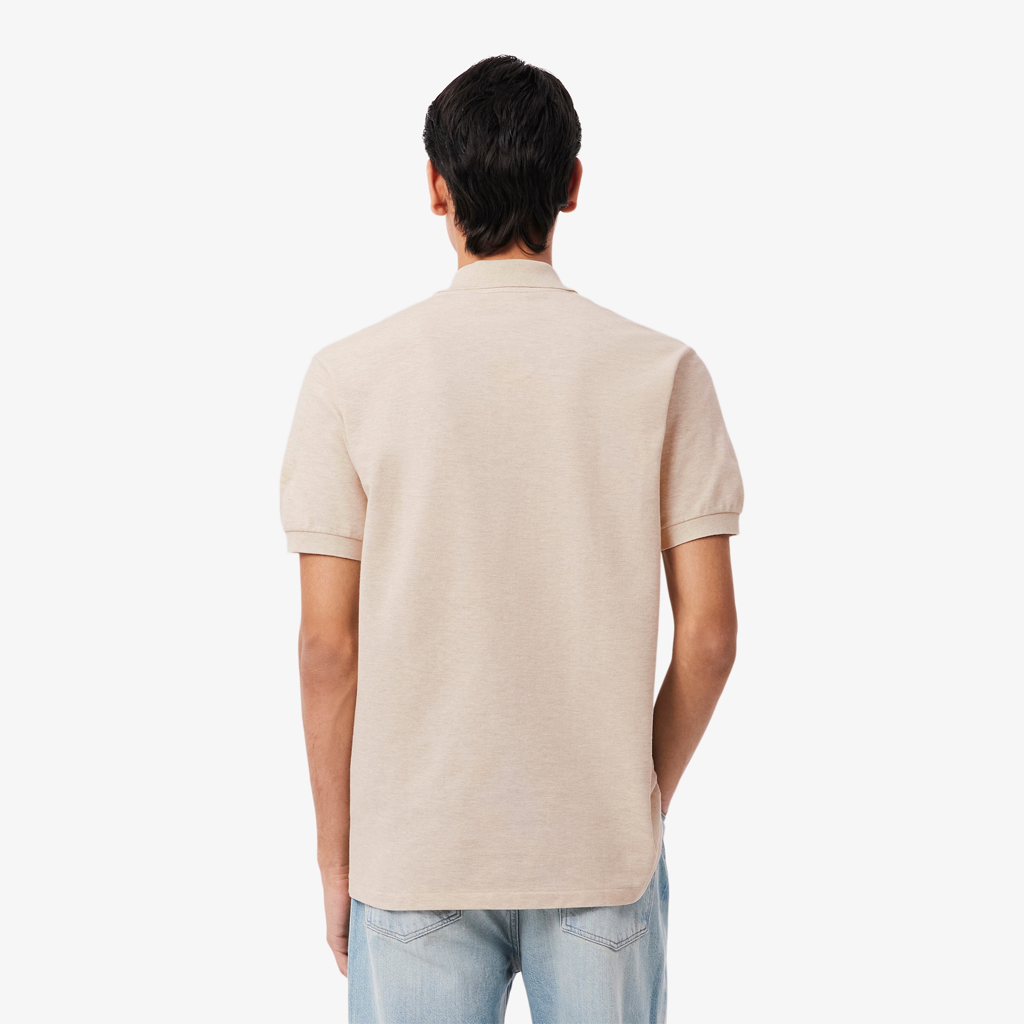 Thumbnail - Lacoste Classic Fit-Polohemd L.12.12 Meliert - Heidekraut Grau Size 4XL