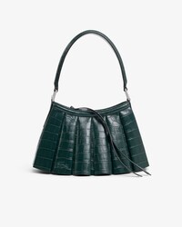 Kleine Tasche Runway Lenglen aus Leder mit Krokodileffekt