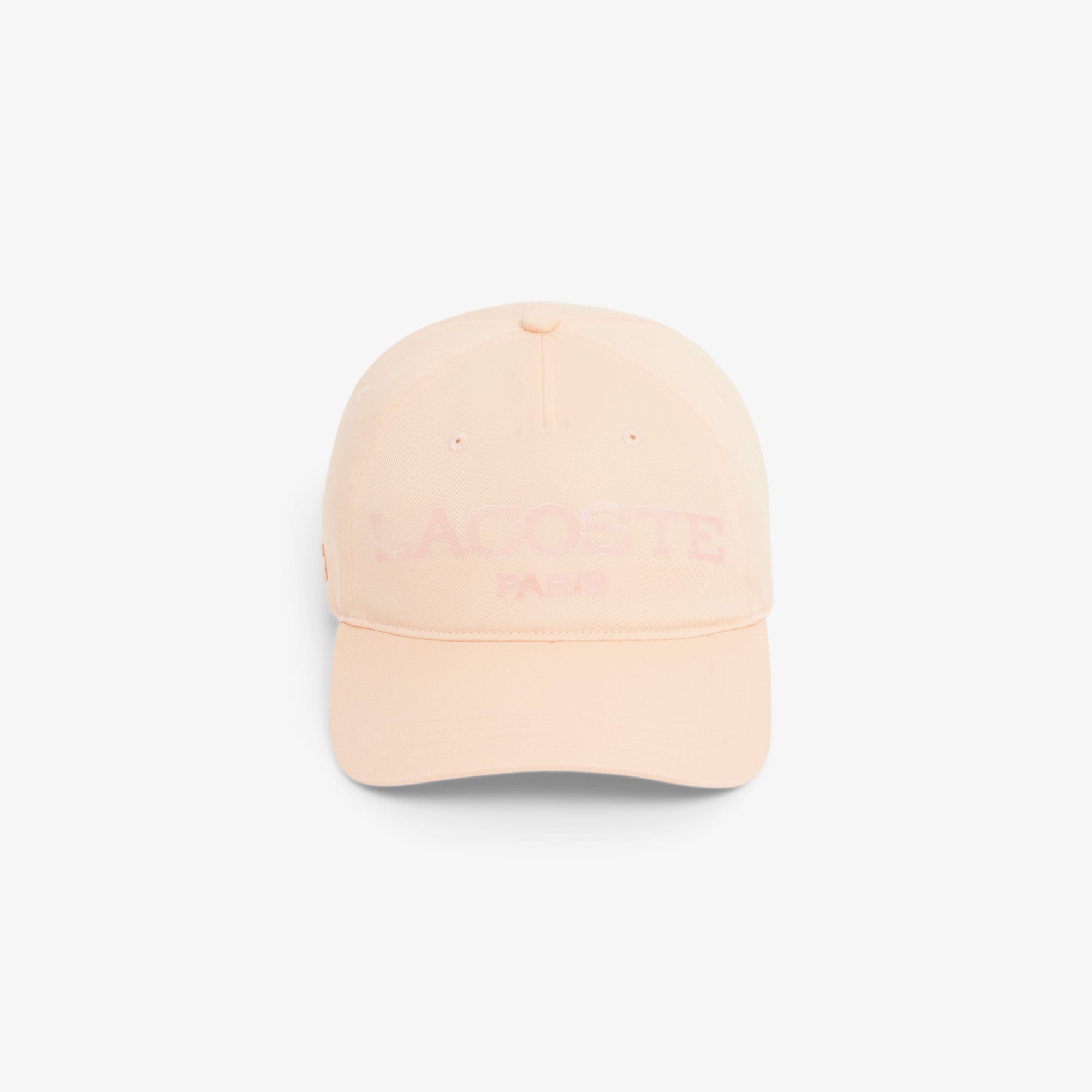 Thumbnail - Lacoste Kappe aus Baumwoll-Twill mit Print - Rose Pale Size One Size