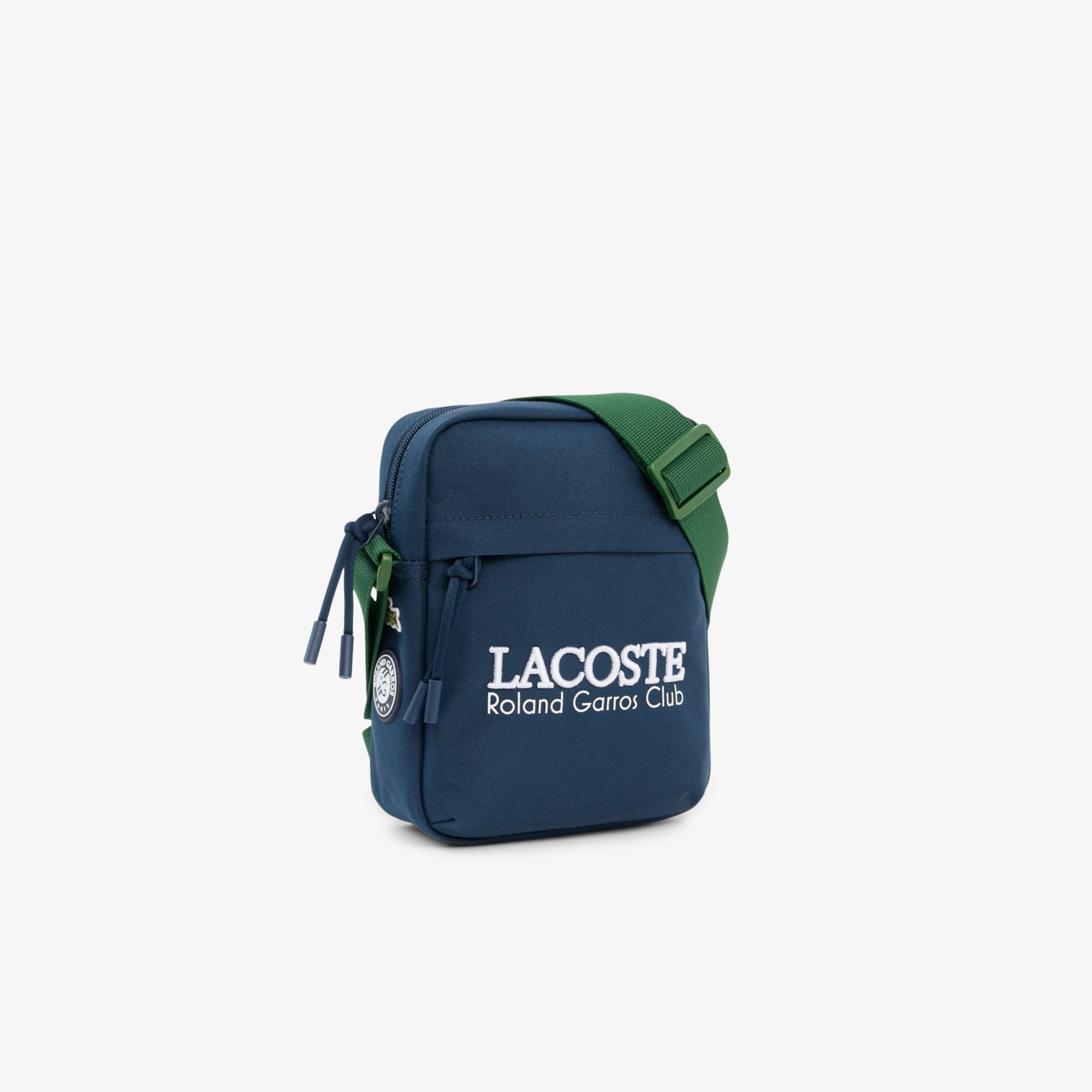 Thumbnail - Lacoste Vertikale Umhängetasche Roland-Garos - MARINE 166 VERT 132 Size One Size