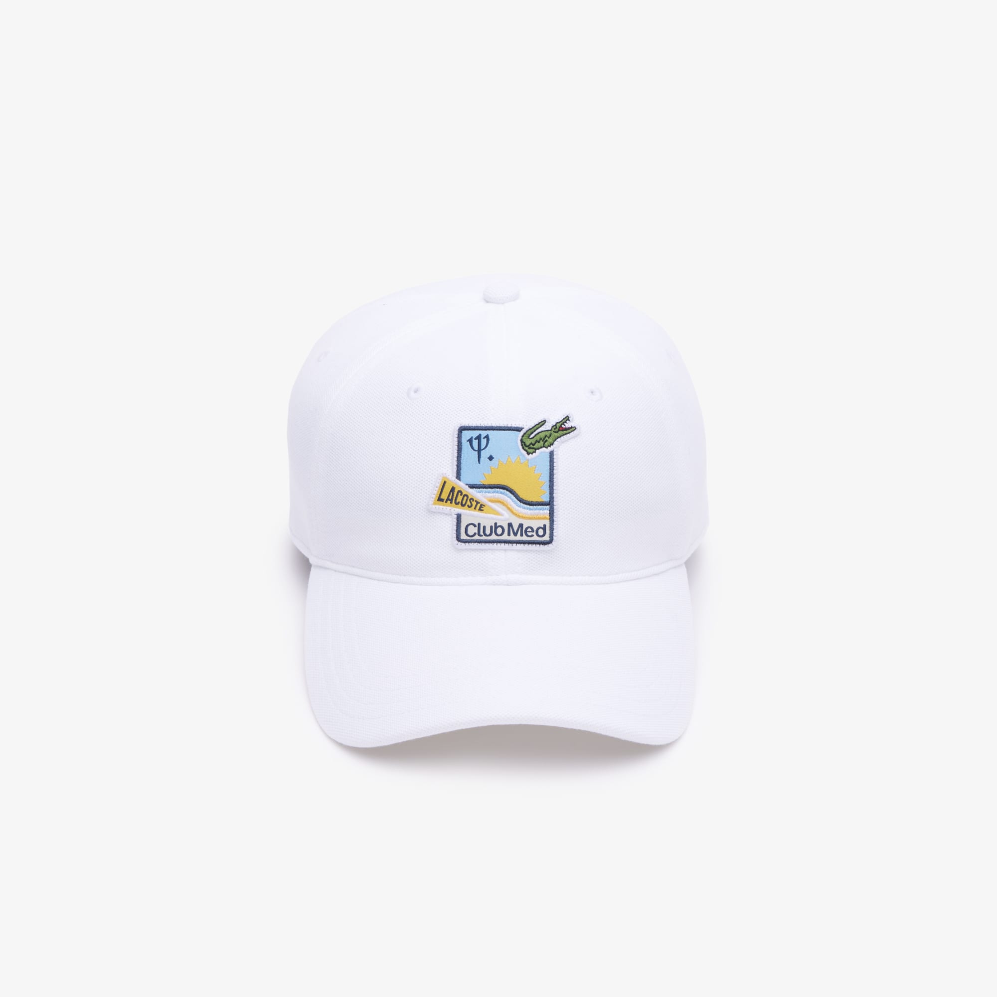 Thumbnail - Lacoste Lacoste x Club Med Piqué-Kappe - Weiß Size One Size