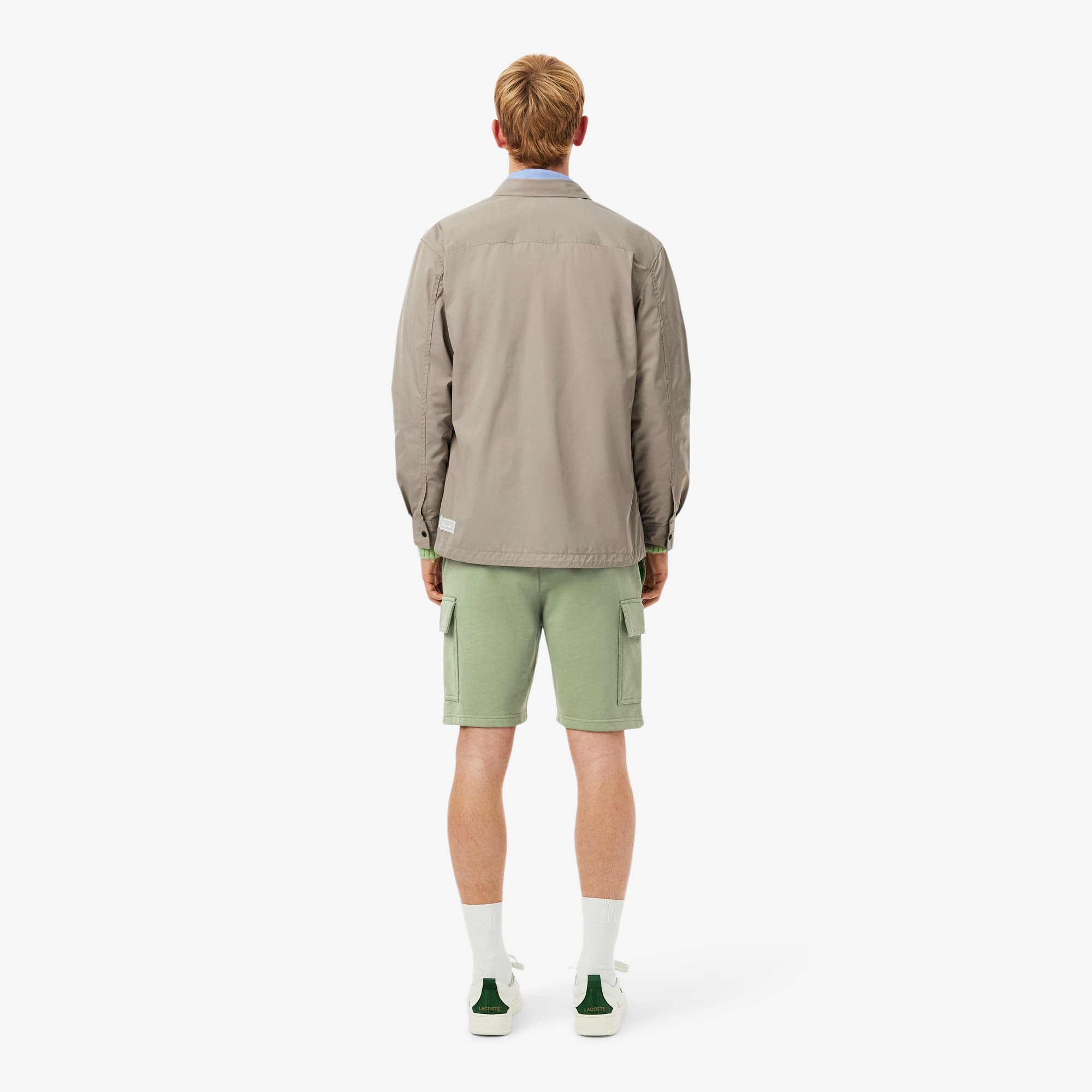 Thumbnail - Lacoste Cargo-Shorts aus Baumwollfleece - Grün Size M