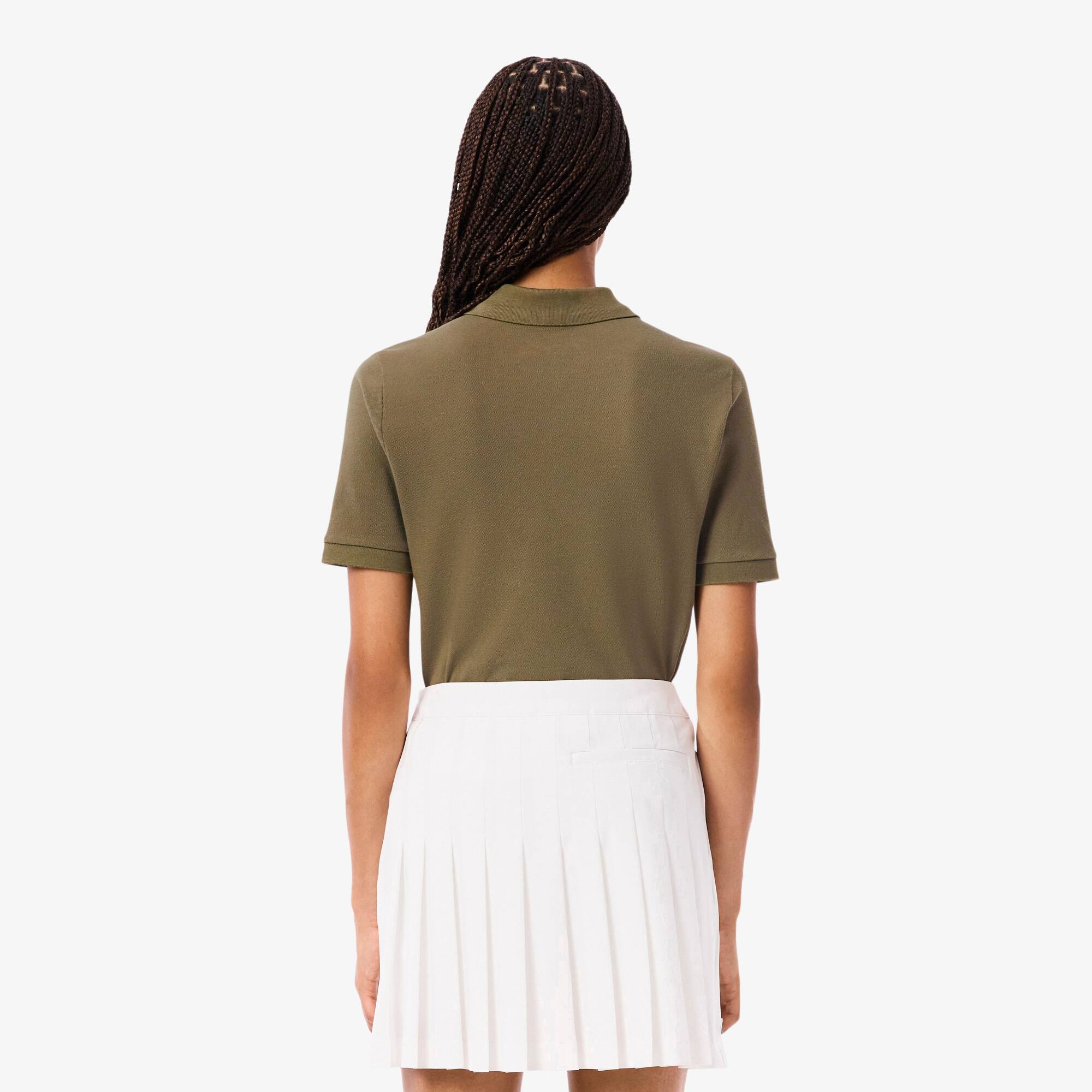 Thumbnail - Lacoste Golf-Polohemd mit Wärmeregulierung, Slim Fit - Khaki Grün Size 34