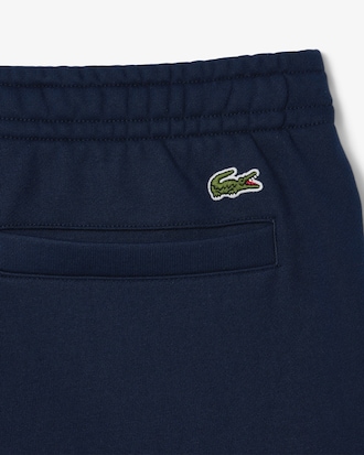 Shorts aus Baumwollfleece mit Druck