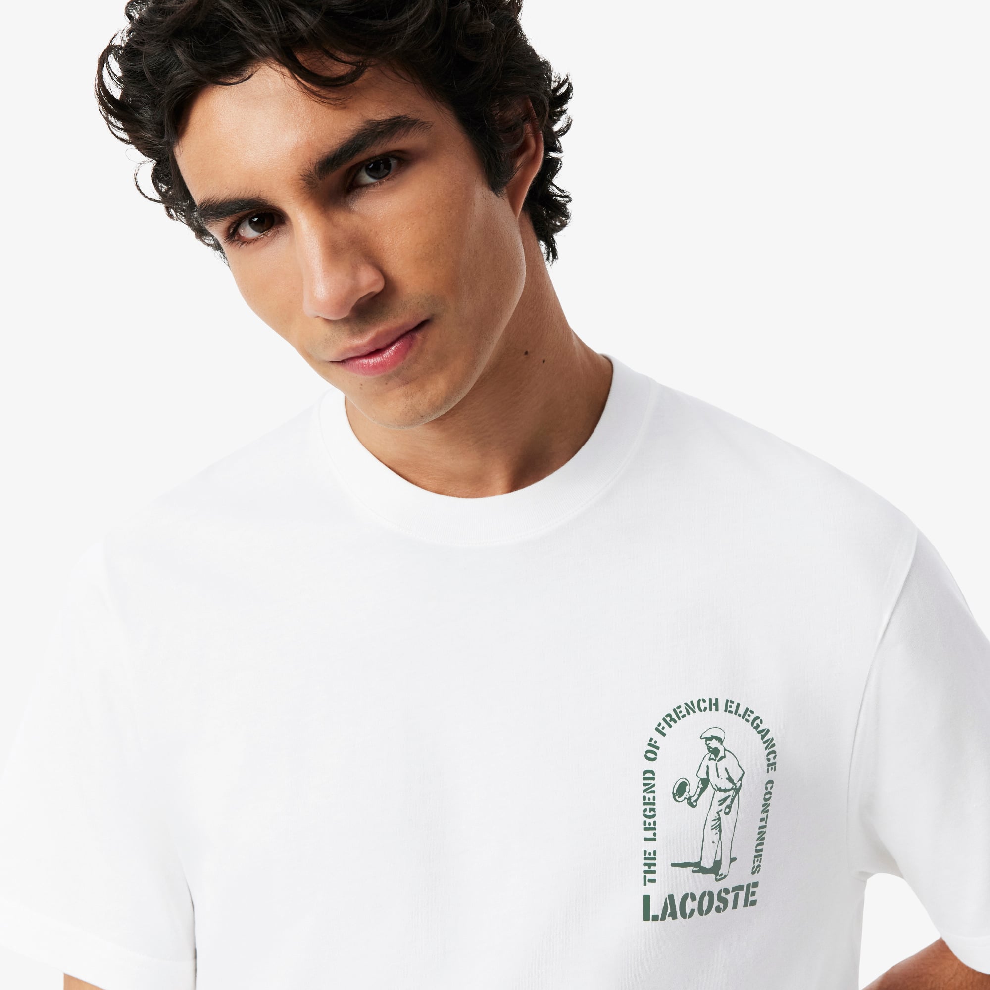 T-Shirt aus schwerer Baumwolle mit Print - T-Shirts für Herren