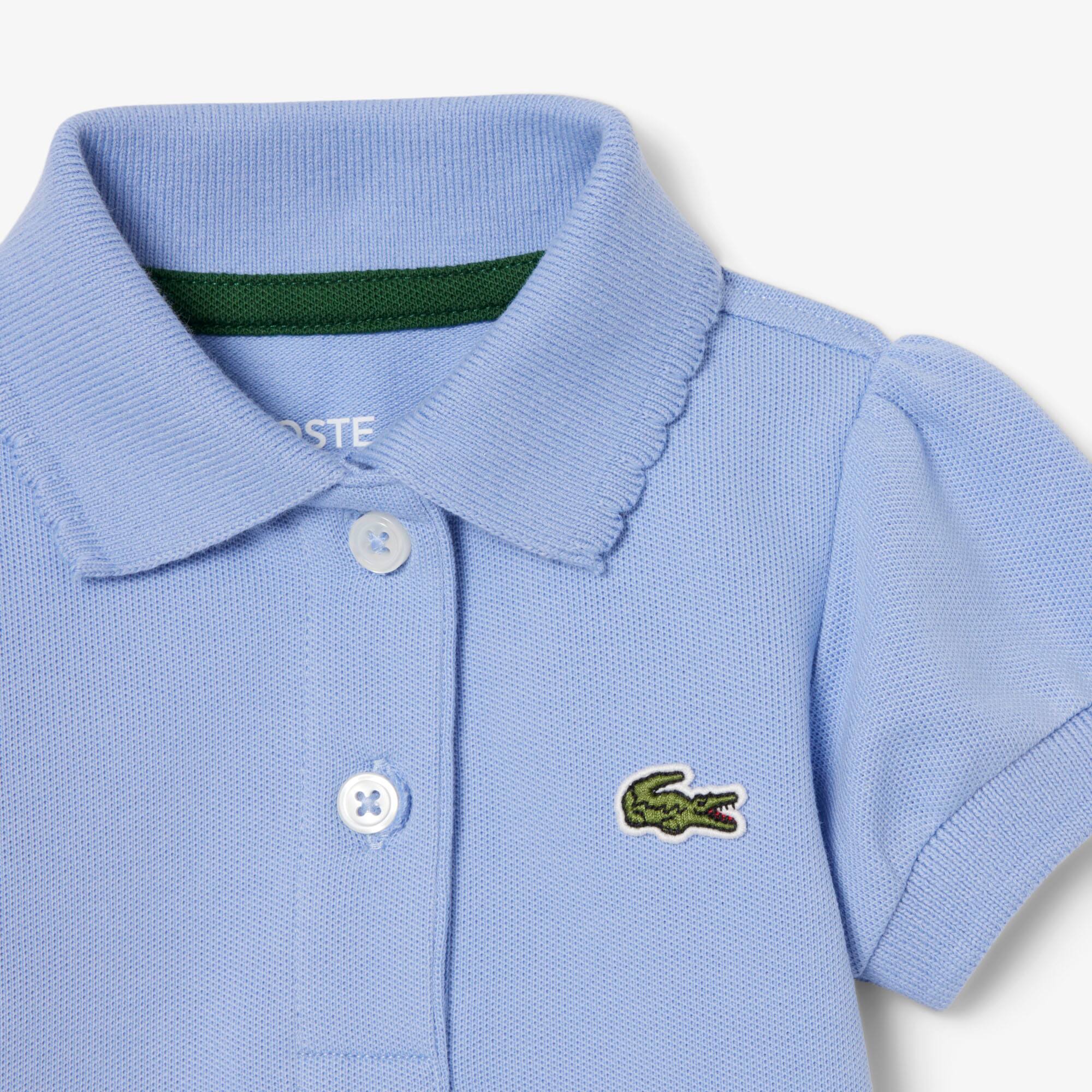 Thumbnail - Lacoste Baby-Body aus Petit Piqué - Lila Size 2 - 3M