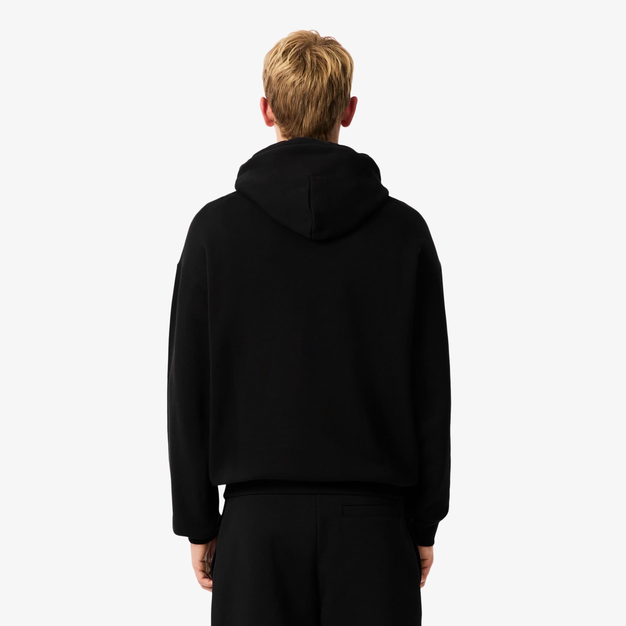 Thumbnail - Lacoste Hoodie aus Fleece mit Print - Schwarz Size XXL