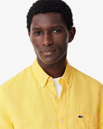 Regular Fit-Leinenhemd