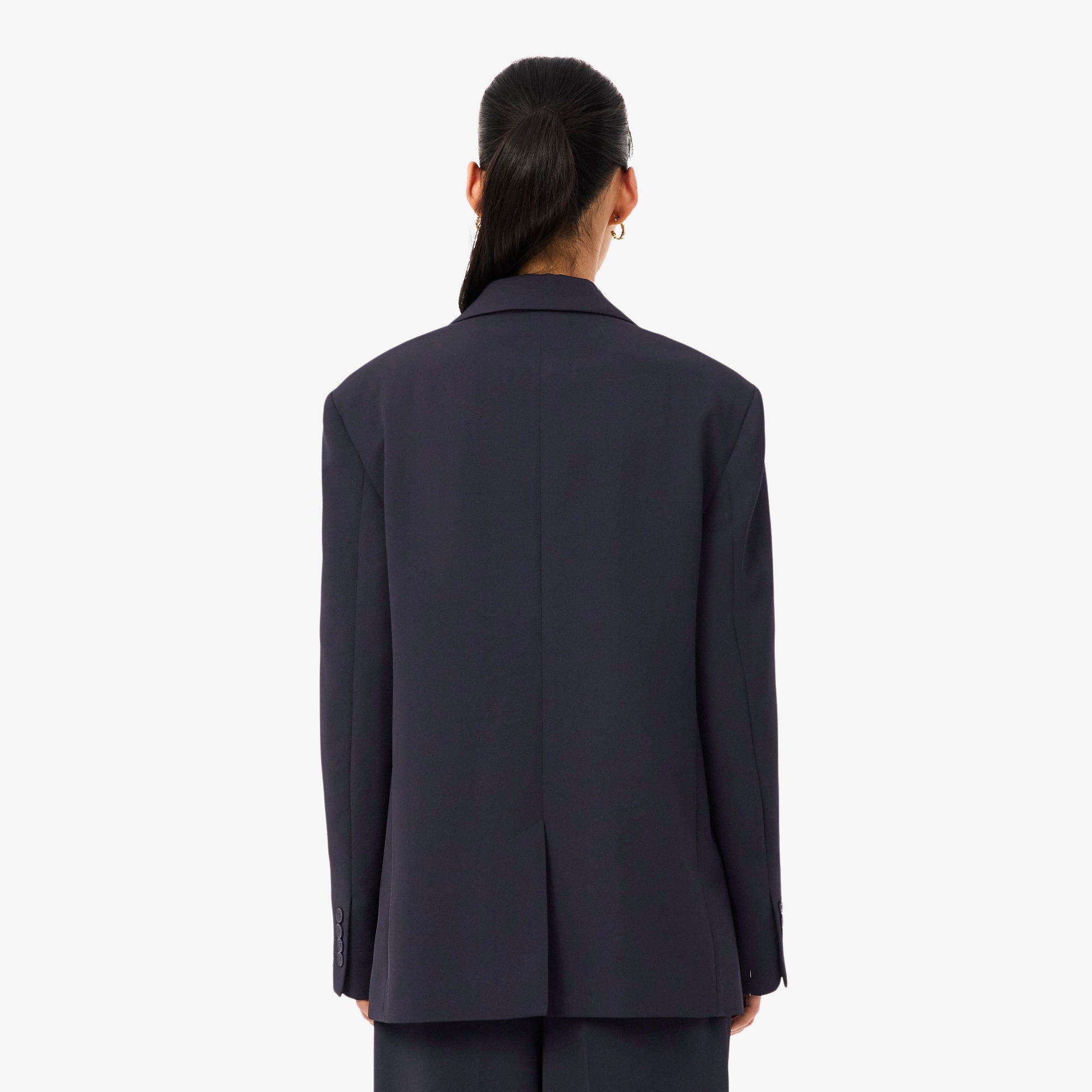 Thumbnail - Lacoste Blazer aus fließendem Piqué - Navy Blau Size 42