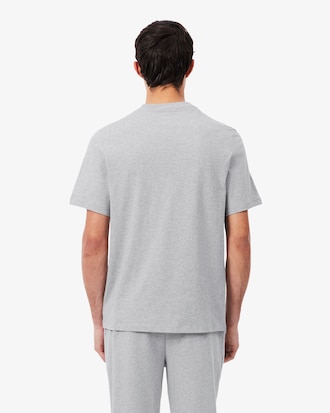 Loungewear-T-Shirt aus Baumwolle mit Krokodil-Druck