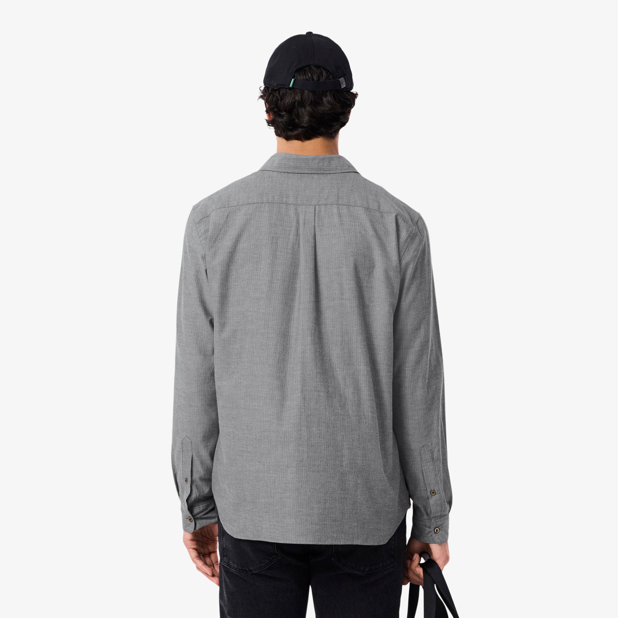 Thumbnail - Lacoste Regular Fit-Hemd aus Baumwolle - Navy Blau / Weiß Size 42