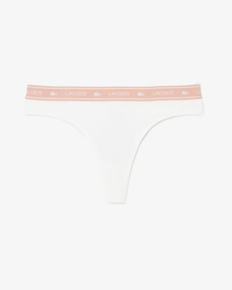 Tangas aus Stretch-Baumwolle mit Logo-Bund