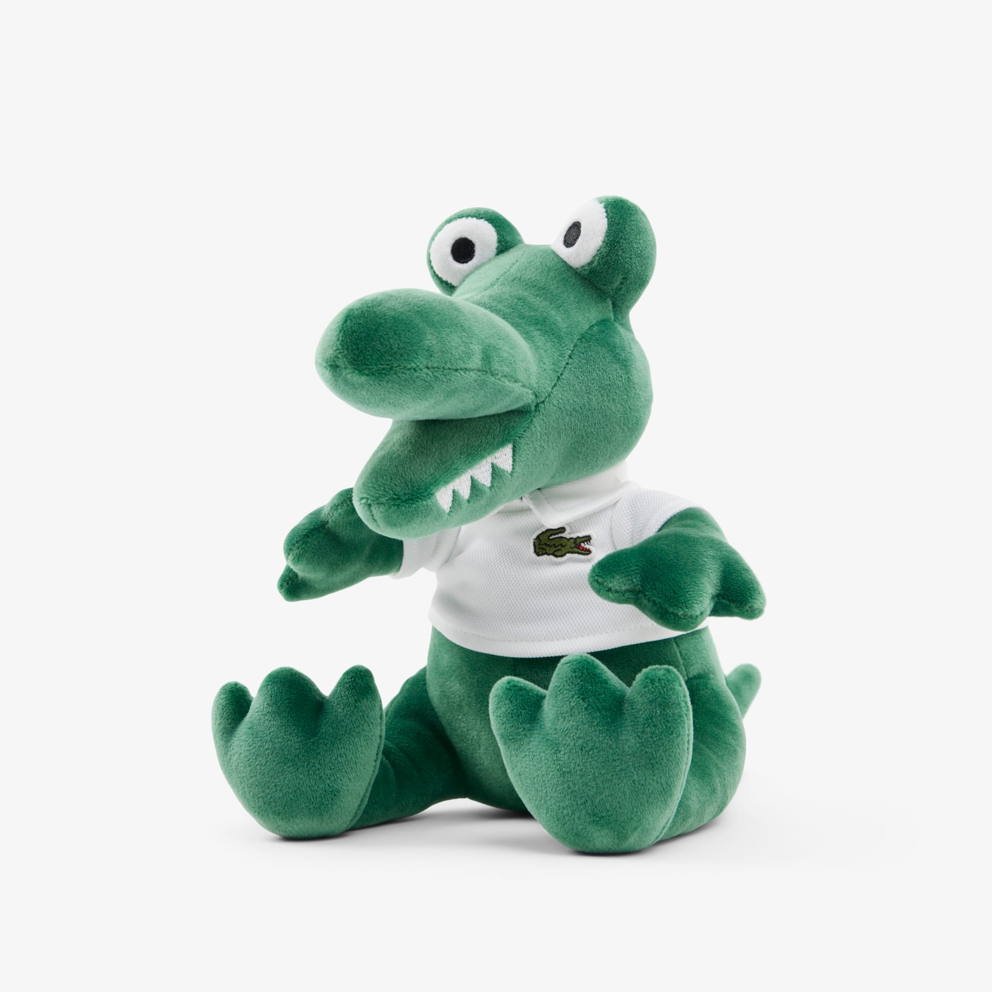 Thumbnail - Lacoste Krokodil-Plüsch-Tier mit Polohemd und Logo - Grün Size One Size