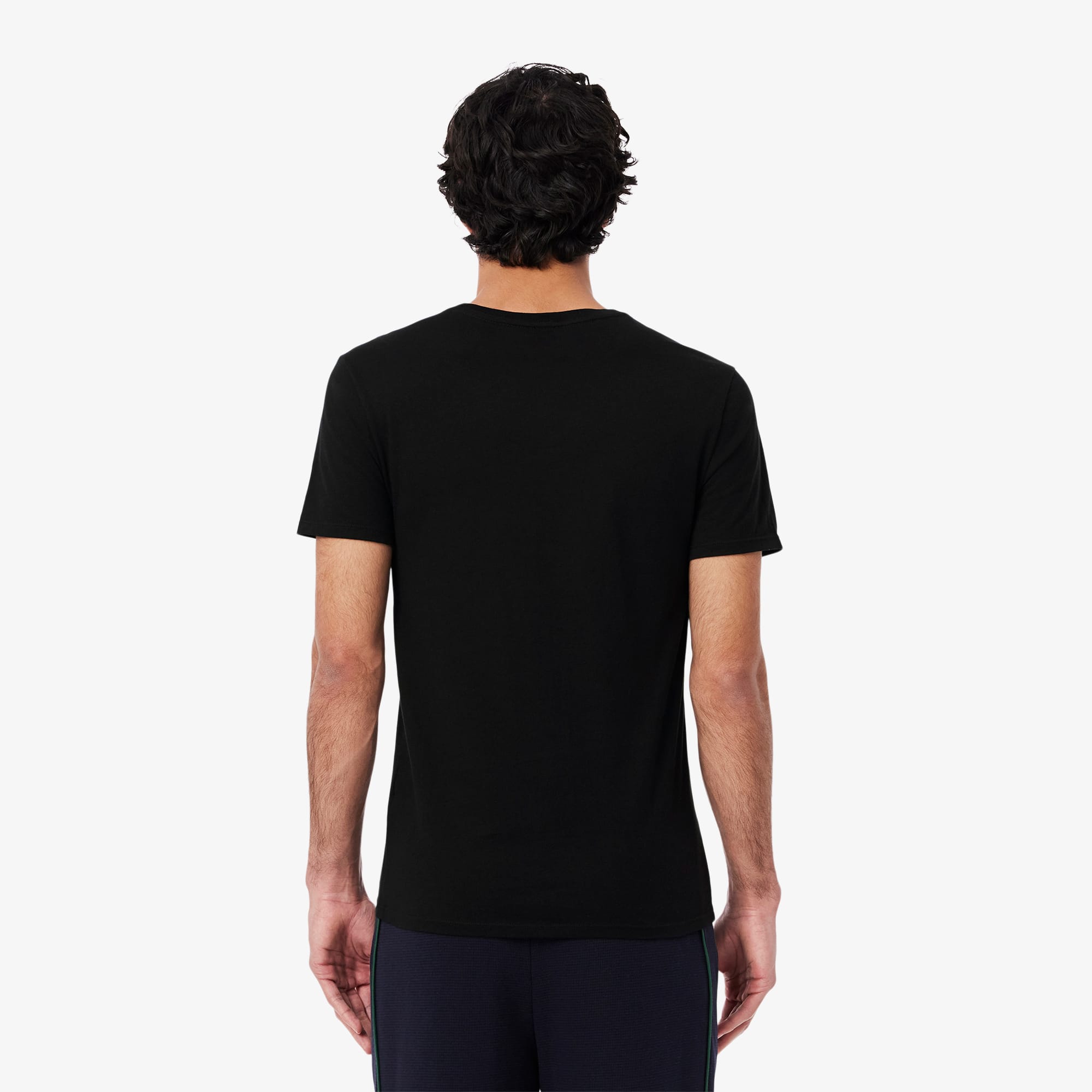 Thumbnail - Lacoste 3er-Pack Loungewear-T-Shirts, Slim Fit - Schwarz Size M