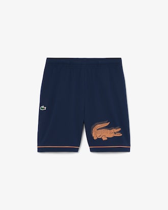 Gestreifte Sportshorts aus Frottee