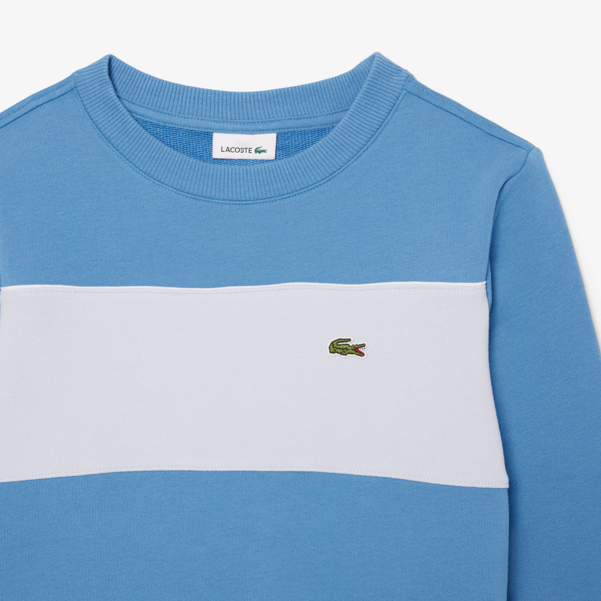 Thumbnail - Lacoste Sweatshirt aus Fleece mit Colorblock-Design - Blau Size 10 - 12A