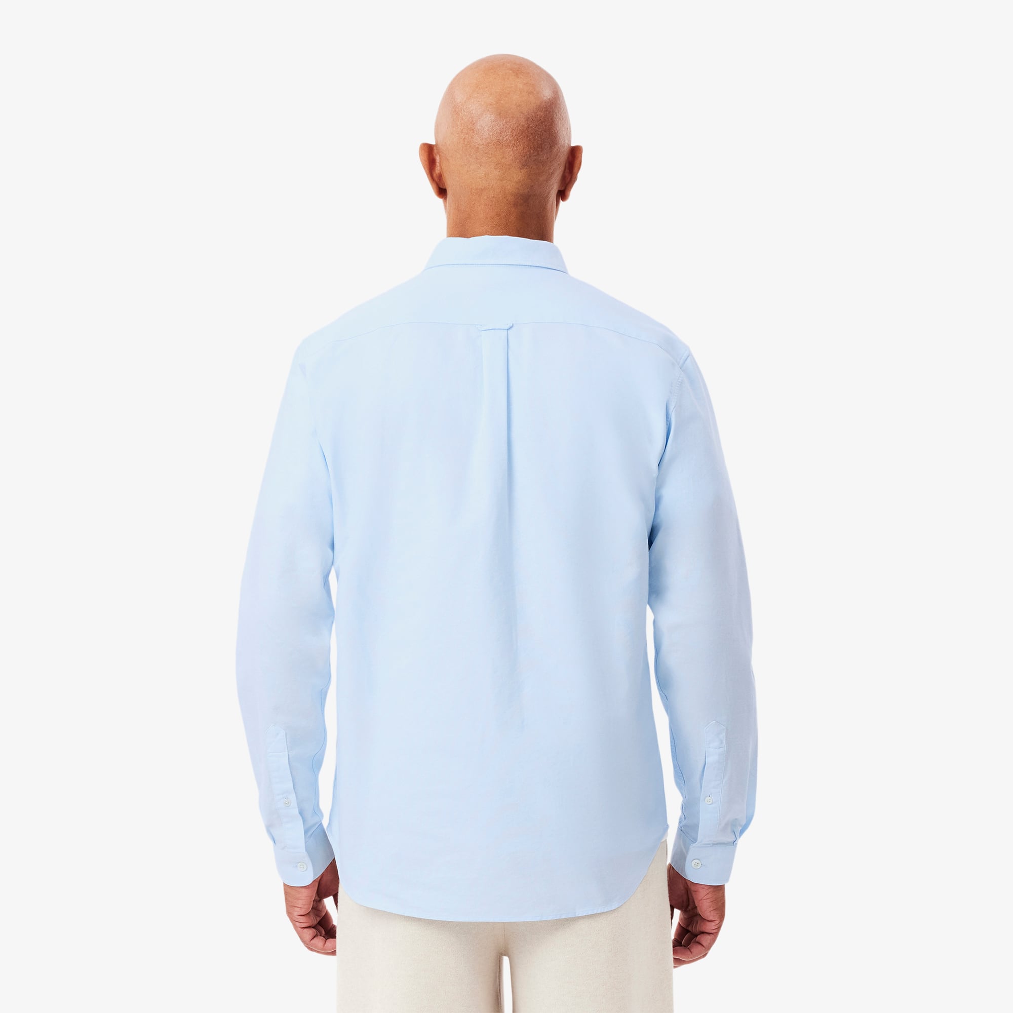 Thumbnail - Lacoste Regular Fit-Hemd aus Baumwoll-Oxford - Weiß / Blau Size 41