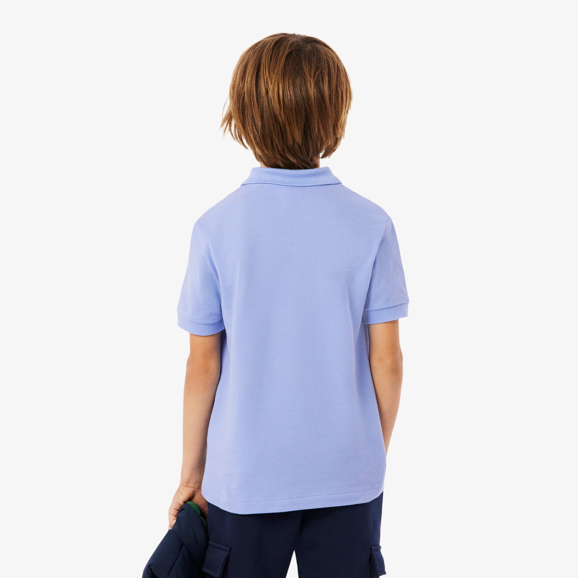 Thumbnail - Lacoste Polohemd aus Petit Piqué - Lila Size 8 - 8A