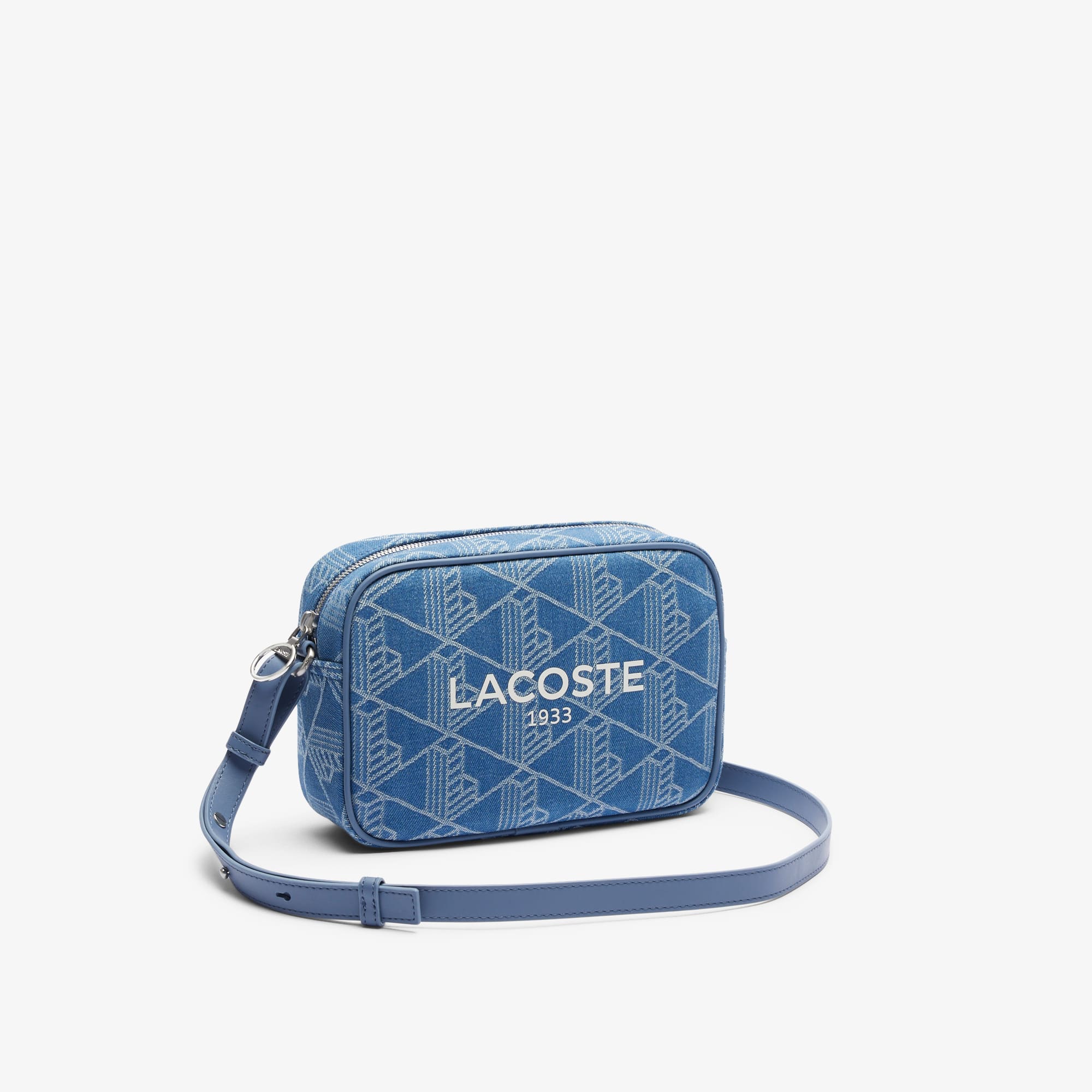 Thumbnail - Lacoste Schultertasche Heritage aus Jacquard - MONO JACQUARD DENIM Size One Size