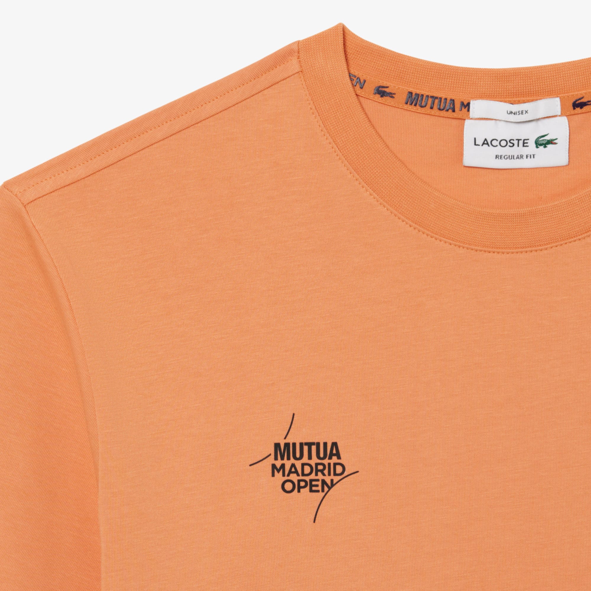 Thumbnail - Lacoste T-Shirt Mutua Madrid Open Edition mit Print - Orange Size M