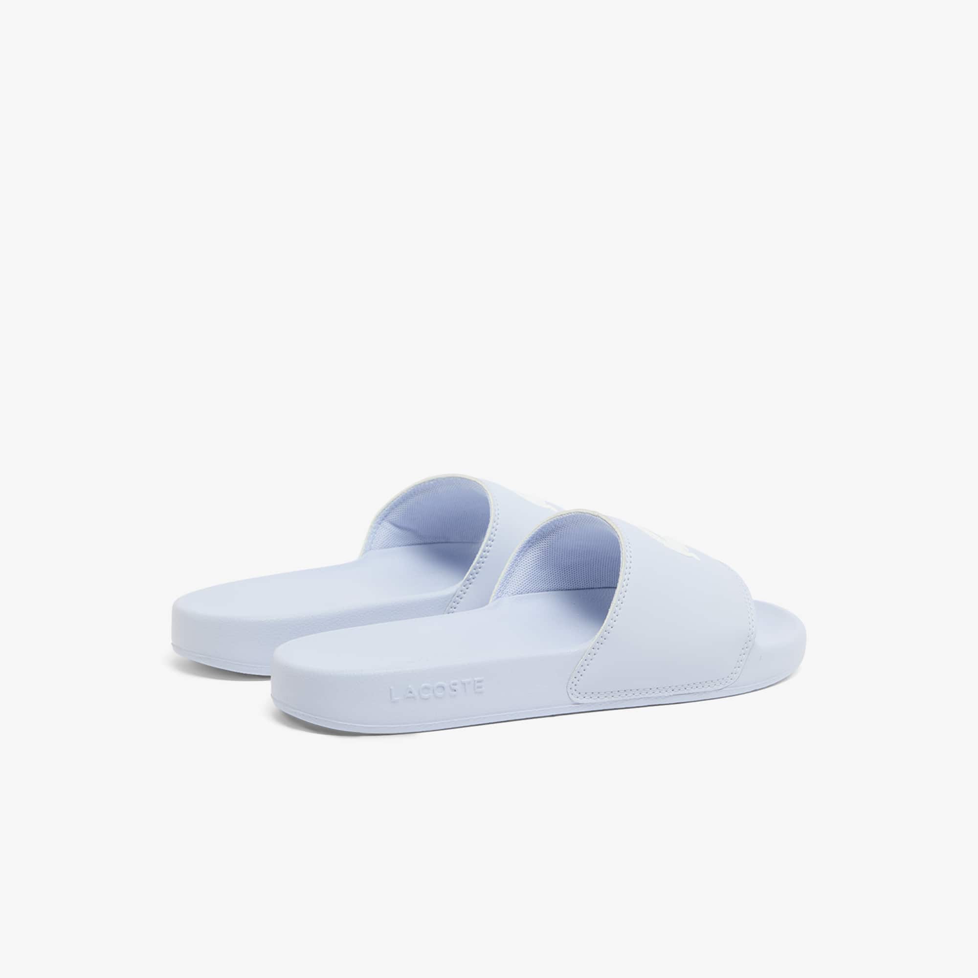 Thumbnail - Lacoste Damen-Schlappen Serve Slide 0.0 - LT BLU/WHT Size 38
