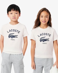 T-Shirt aus Baumwolle mit Signatur-Print