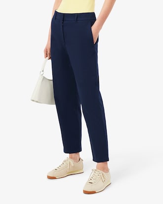 Straight Fit-Chinohose aus Baumwollgabardine