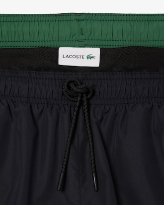 Halblange, einfarbige Badehose