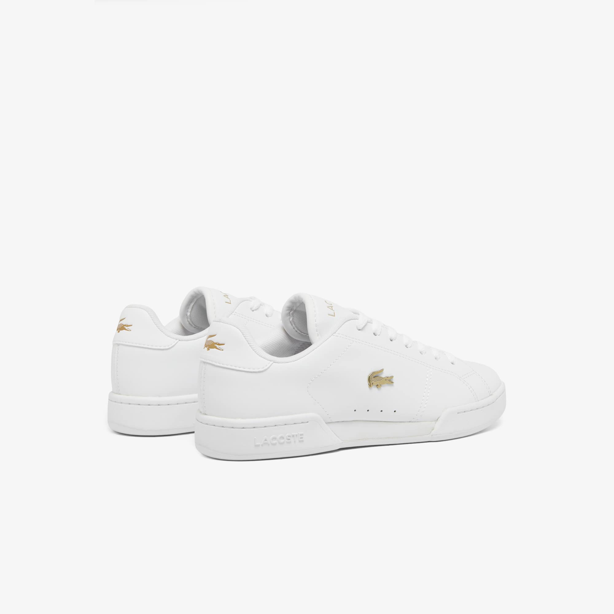 Thumbnail - Lacoste Damen-Sneakers Carnaby Cup aus Leder - WHT/GLD Size 39.5