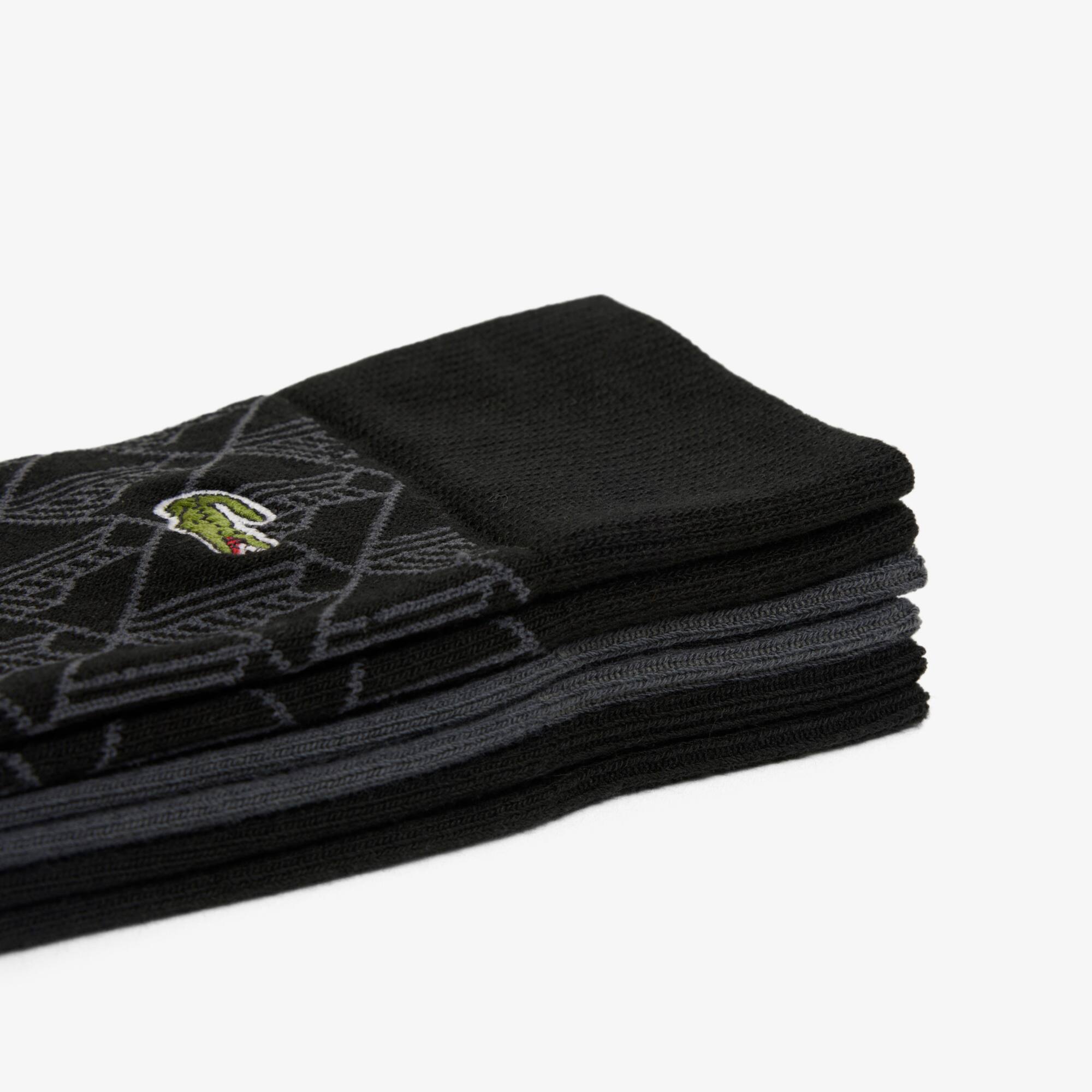 Thumbnail - Lacoste 3er-Pack Socken - Schwarz / Dunkelgrau Size 43/46