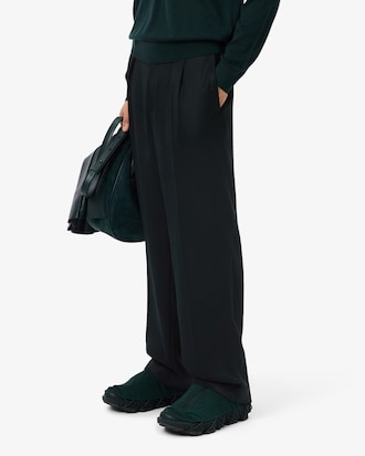 Regular Fit-Hose Runway aus tailliertem Satin