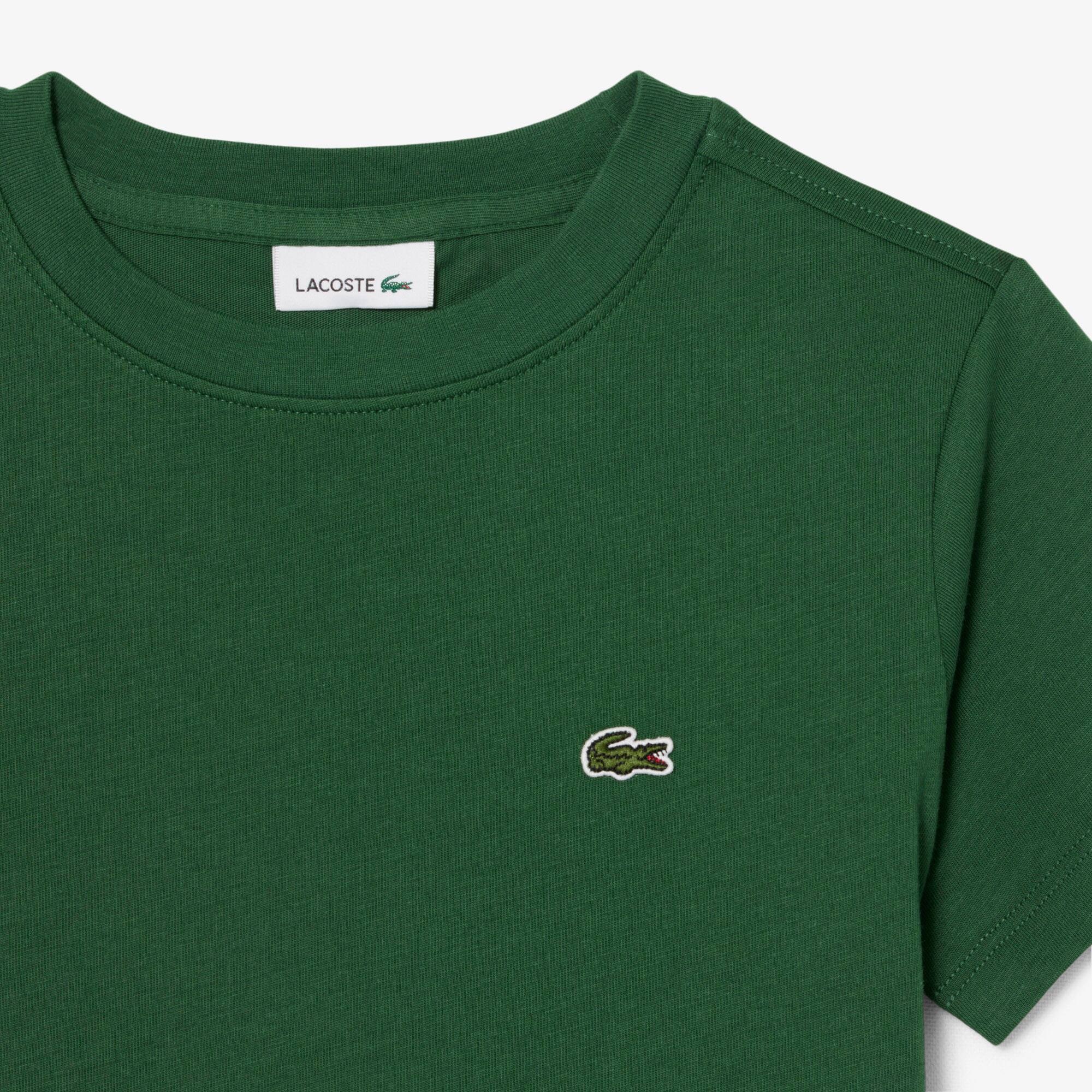 Thumbnail - Lacoste T-Shirt aus Baumwolle - Grün Size 9 - 10A