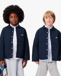 Kariertes, gestepptes Overshirt