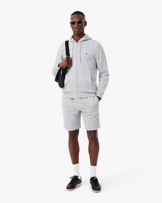 Hoodie aus Fleece mit Rei&szlig;verschluss