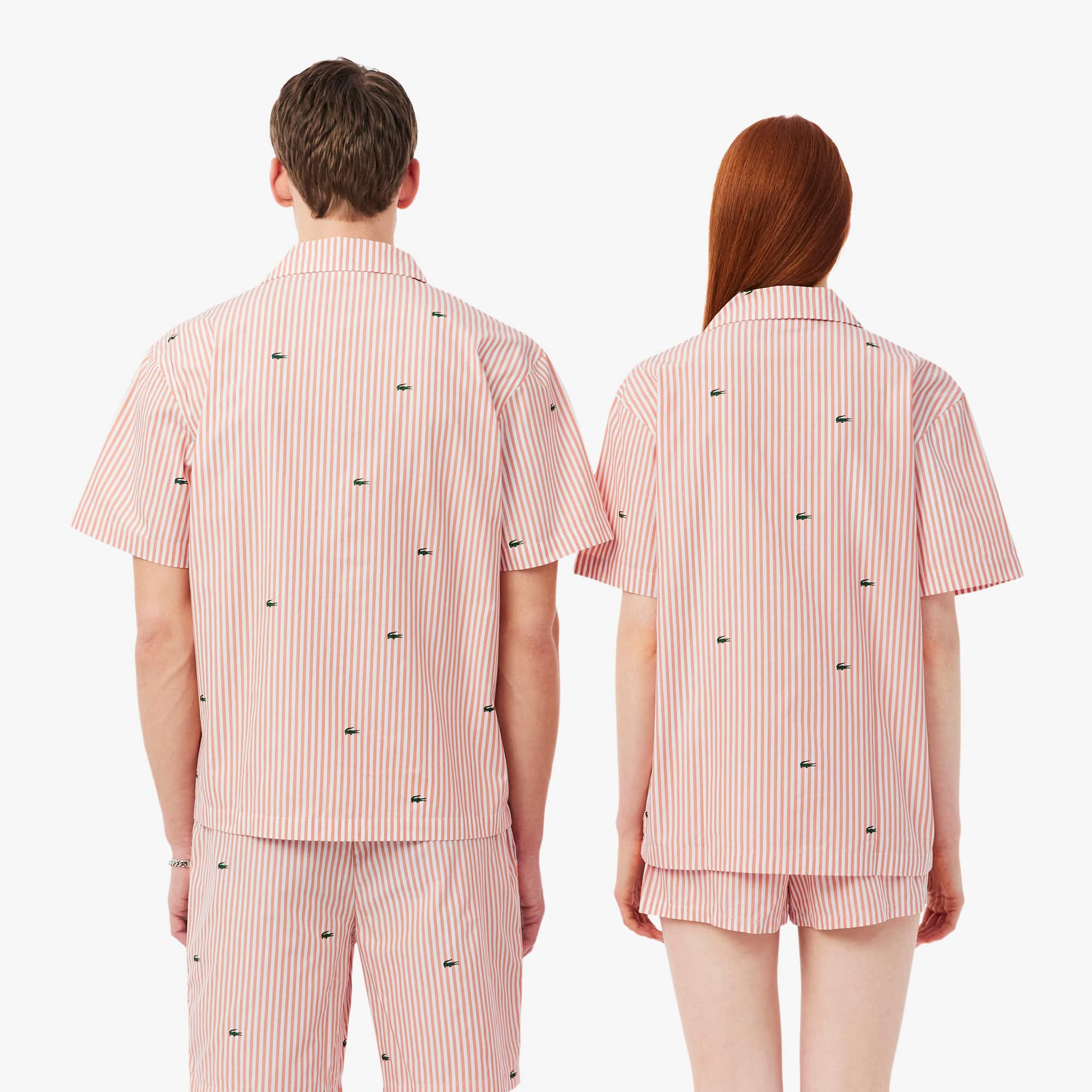 Thumbnail - Lacoste Pyjama-Oberteil Roland-Garros Edition - Orange / Blanc Size 6 - XL