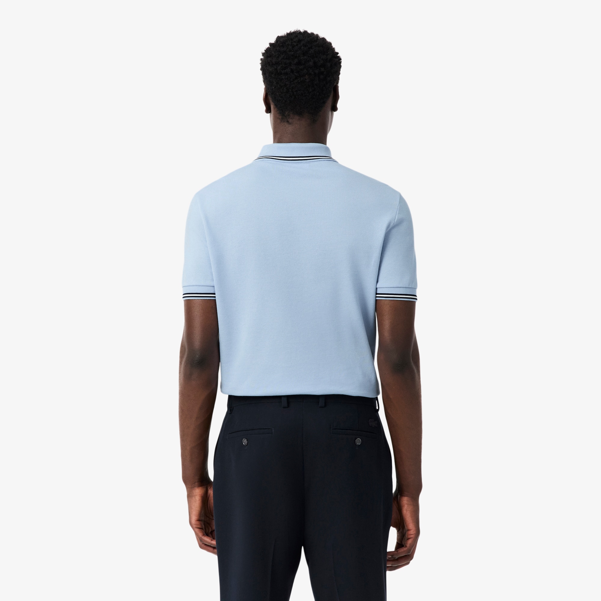 Thumbnail - Lacoste Regular Fit-Polohemd L.12.12 mit Akzent-Einfassung - Hellblau Size 6 - XL